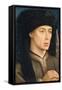 Portrait of a Man, 1430 (Oil on Panel)-Rogier van der Weyden-Framed Stretched Canvas