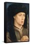Portrait of a Man, 1430-Rogier van der Weyden-Framed Stretched Canvas