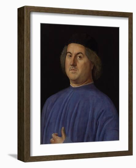 Portrait of a Man, 1497-Alvise Vivarini-Framed Giclee Print