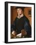 Portrait of a Man, 1529-Maarten Jacobsz van Heemskerck-Framed Giclee Print