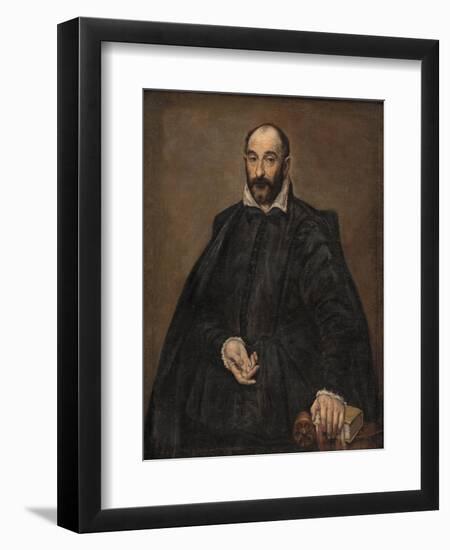 Portrait of a Man, 1570S-El Greco-Framed Giclee Print