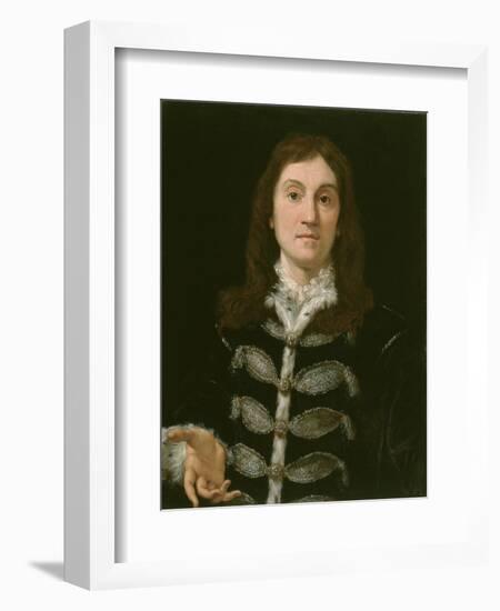 Portrait of a Man, 1700-Giovanni Battista Gaulli-Framed Giclee Print