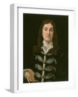 Portrait of a Man, 1700-Giovanni Battista Gaulli-Framed Giclee Print