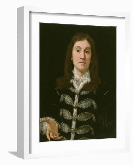 Portrait of a Man, 1700-Giovanni Battista Gaulli-Framed Giclee Print