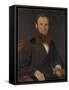 Portrait of a Man, 1873-William Chapman-Framed Stretched Canvas