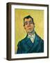 Portrait of a man (1889-1890). Cat. No. 254.-Vincent van Gogh-Framed Giclee Print