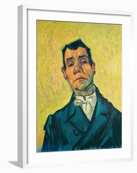 Portrait of a man (1889-1890). Cat. No. 254.-Vincent van Gogh-Framed Giclee Print