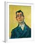 Portrait of a man (1889-1890). Cat. No. 254.-Vincent van Gogh-Framed Giclee Print