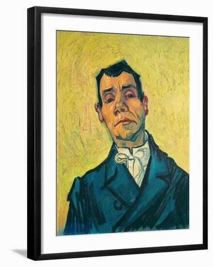 Portrait of a man (1889-1890). Cat. No. 254.-Vincent van Gogh-Framed Giclee Print