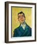 Portrait of a man (1889-1890). Cat. No. 254.-Vincent van Gogh-Framed Giclee Print