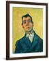 Portrait of a man (1889-1890). Cat. No. 254.-Vincent van Gogh-Framed Giclee Print