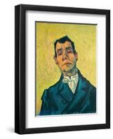 Portrait of a man (1889-1890). Cat. No. 254.-Vincent van Gogh-Framed Premium Giclee Print