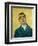 Portrait of a man (1889-1890). Cat. No. 254.-Vincent van Gogh-Framed Premium Giclee Print