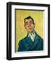 Portrait of a man (1889-1890). Cat. No. 254.-Vincent van Gogh-Framed Premium Giclee Print