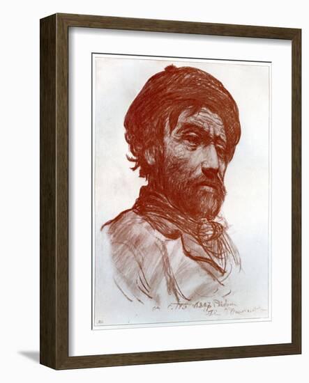 Portrait of a Man, 1899-Charles Cottet-Framed Giclee Print