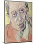Portrait of a Man, 1924 (Pastel on Paper)-Stanislaw Ignacy Witkiewicz-Mounted Premium Giclee Print