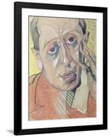 Portrait of a Man, 1924 (Pastel on Paper)-Stanislaw Ignacy Witkiewicz-Framed Giclee Print