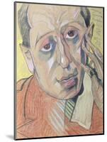 Portrait of a Man, 1924 (Pastel on Paper)-Stanislaw Ignacy Witkiewicz-Mounted Giclee Print