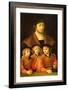 Portrait of a Man and His Three Sons, Late 1530S-Early 1540S-Bartholomaeus Bruyn-Framed Giclee Print