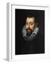 Portrait of a Man, Bust Length, in Dark Costume with a White Ruff, C.1597-99-Peter Paul Rubens-Framed Giclee Print