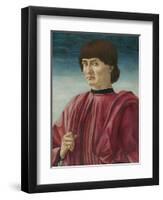 Portrait of a Man, c.1450-Andrea Del Castagno-Framed Premium Giclee Print