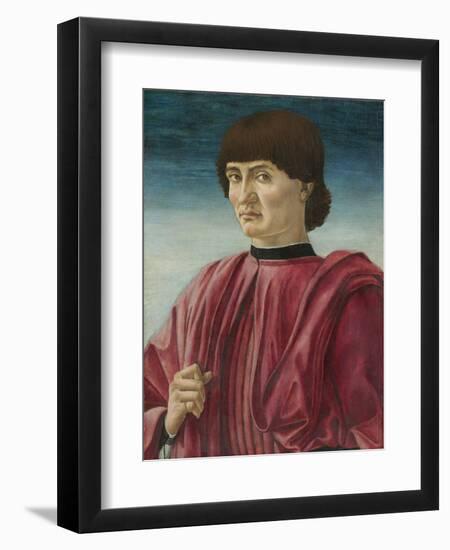 Portrait of a Man, c.1450-Andrea Del Castagno-Framed Premium Giclee Print