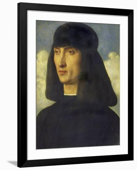 Portrait of a Man, C. 1490-Giovanni Bellini-Framed Giclee Print