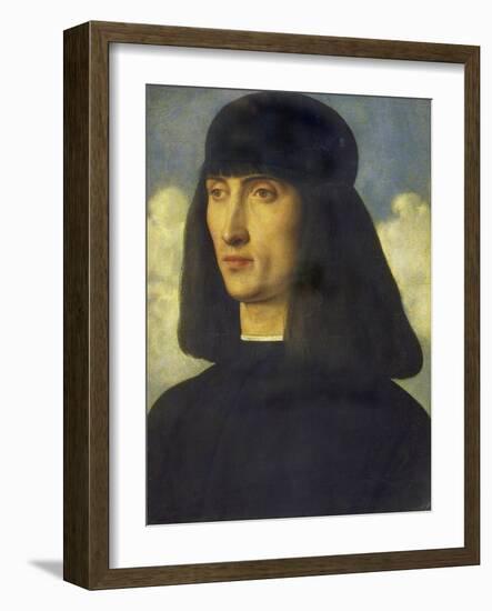 Portrait of a Man, C. 1490-Giovanni Bellini-Framed Giclee Print