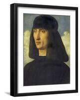 Portrait of a Man, C. 1490-Giovanni Bellini-Framed Giclee Print