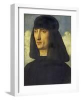 Portrait of a Man, C. 1490-Giovanni Bellini-Framed Giclee Print