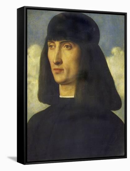 Portrait of a Man, C. 1490-Giovanni Bellini-Framed Stretched Canvas