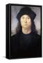 Portrait of a Man, C.1502-04 (Oil on Wood)-Raphael (1483-1520)-Framed Stretched Canvas