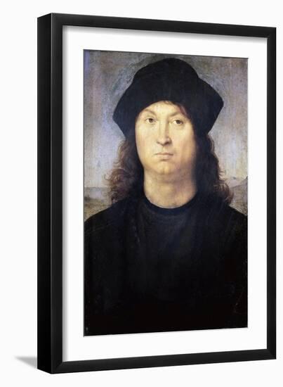 Portrait of a Man, C.1502-04 (Oil on Wood)-Raphael (1483-1520)-Framed Giclee Print