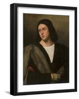 Portrait of a Man, C.1520-Bernardino Licinio-Framed Giclee Print