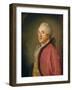 Portrait of a Man, C.1761/63 (Oil on Canvas)-Jean-Baptiste Perronneau-Framed Giclee Print