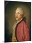 Portrait of a Man, C.1761/63 (Oil on Canvas)-Jean-Baptiste Perronneau-Mounted Giclee Print