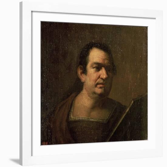 Portrait of a Man, C.17th Century-Luca Giordano-Framed Giclee Print