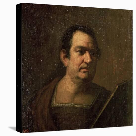 Portrait of a Man, C.17th Century-Luca Giordano-Stretched Canvas