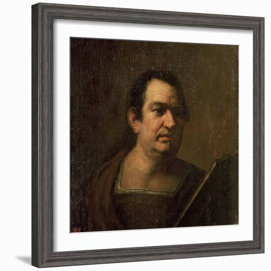 Portrait of a Man, C.17th Century-Luca Giordano-Framed Giclee Print