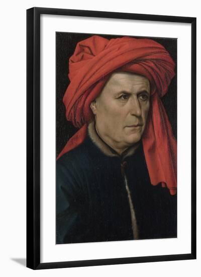 Portrait of a Man, Ca 1435-Robert Campin-Framed Giclee Print