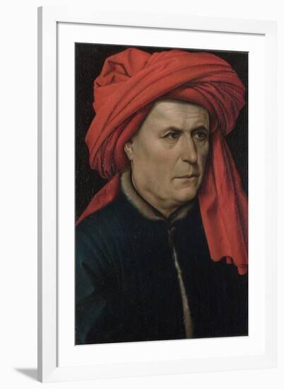 Portrait of a Man, Ca 1435-Robert Campin-Framed Giclee Print
