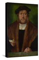 Portrait of a Man, Ca 1533-1534-Bartholomaeus Bruyn-Stretched Canvas