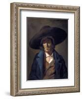 Portrait of a Man Called Le Vendeen-Théodore Géricault-Framed Art Print