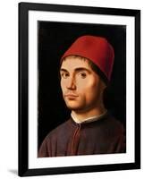 Portrait of a Man, circa 1475-Antonello da Messina-Framed Giclee Print