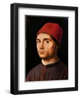 Portrait of a Man, circa 1475-Antonello da Messina-Framed Giclee Print