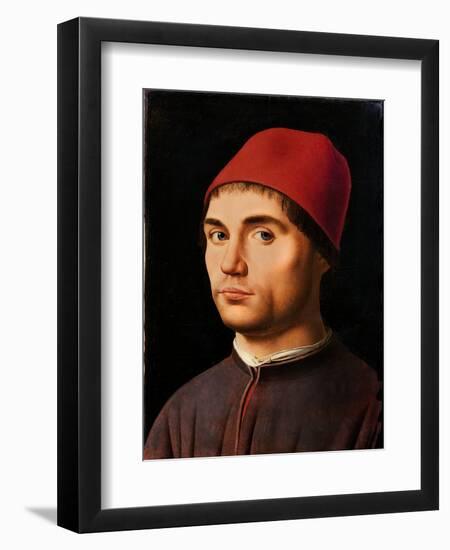 Portrait of a Man, circa 1475-Antonello da Messina-Framed Giclee Print