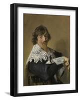 Portrait of a Man, Frans Hals-Frans Hals-Framed Art Print