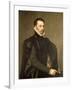 Portrait of a Man from the Retinue of Cardinal Granvelle-Antonis Mor-Framed Giclee Print