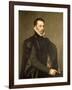 Portrait of a Man from the Retinue of Cardinal Granvelle-Antonis Mor-Framed Giclee Print