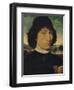 'Portrait of a man holding a coin of the Emperor Nero', 1474-Hans Memling-Framed Giclee Print